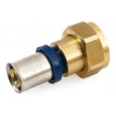 Rechte koppeling met losse moer en euroconus 3/4"x16